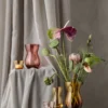 Calabas vas 21 cm, Duo burgundy-amber