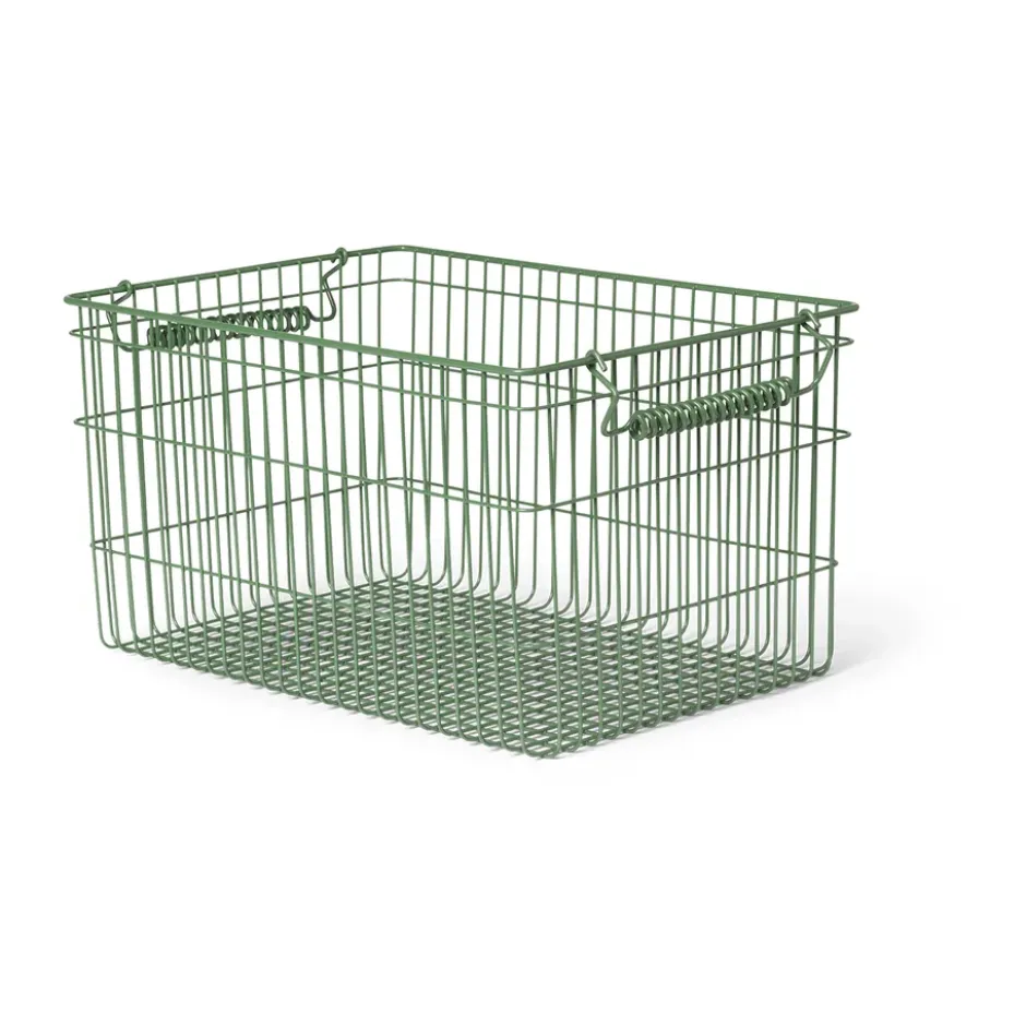 Cala stapelbar korg 2-pack, Verdant green