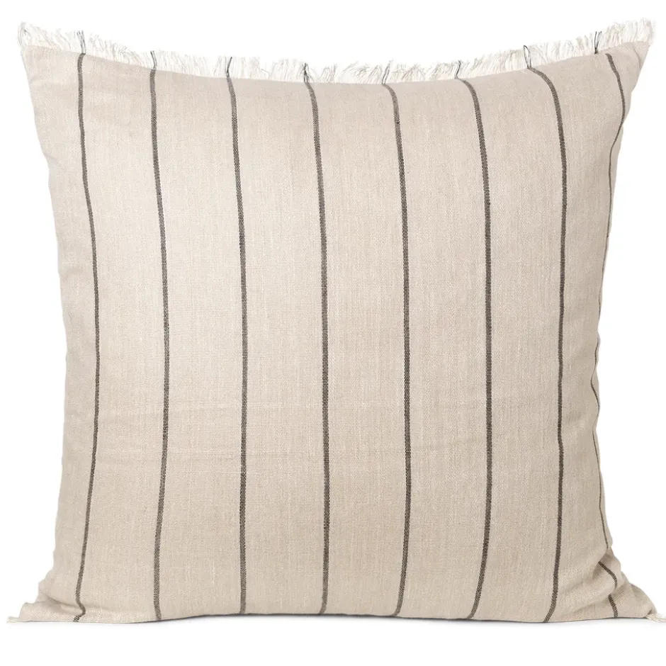 Calm kudde camel-black, 78x78 cm