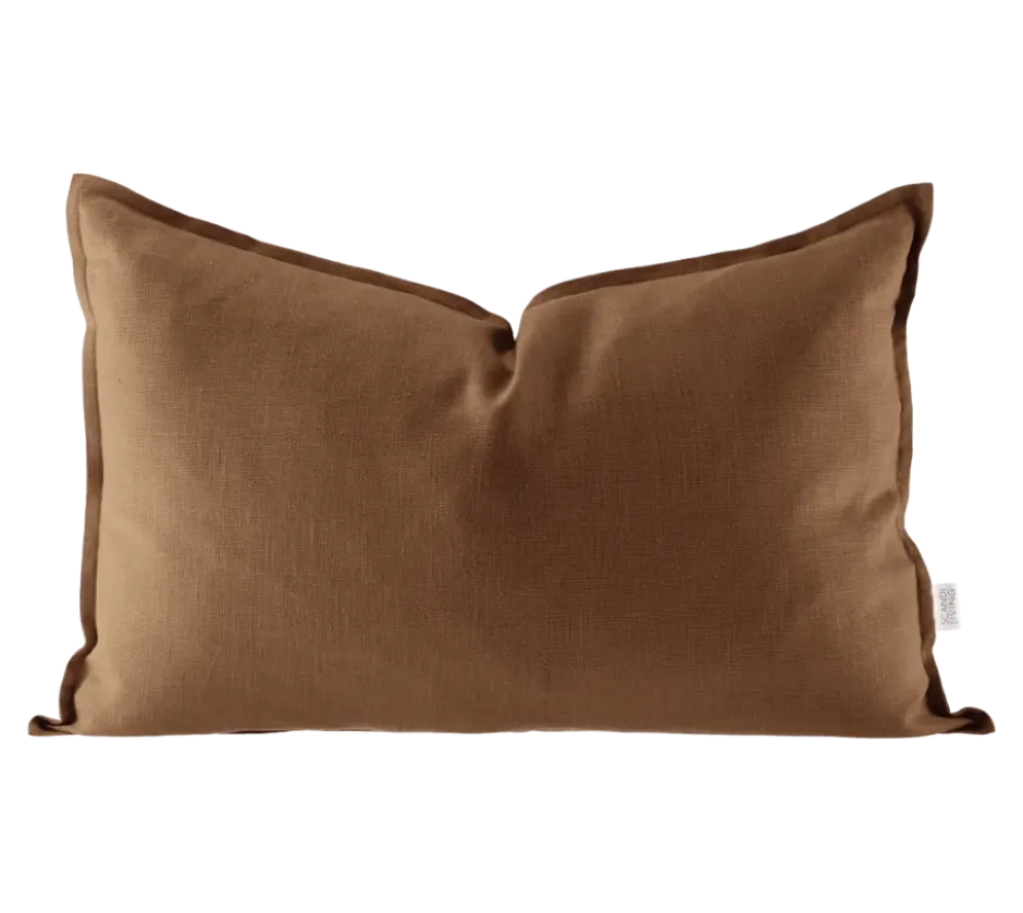 Calm kuddfodral linne 40x60 cm, Almond Brown