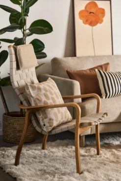 Calm kuddfodral linne 40x60 cm, Almond Brown