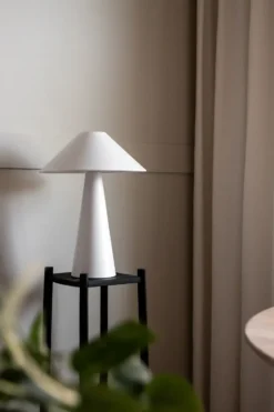 Cannes bordslampa, Vit