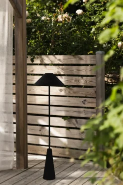 Cannes golvlampa portabel, Svart