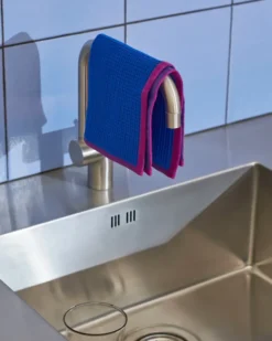 Canteen disktrasa 31x31 cm 2-pack, Blue/fuchsia-Beige/yellow