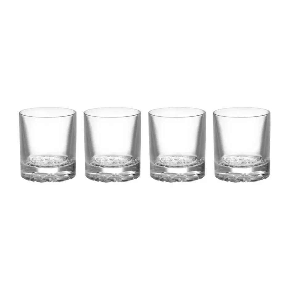 Carat old fashioned glas 21 cl 4-pack, Klar