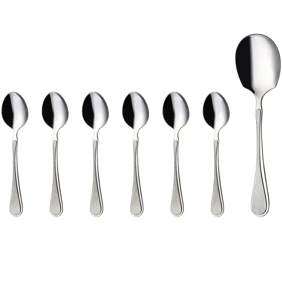 Carina dessertset 7 delar, Rostfritt stål