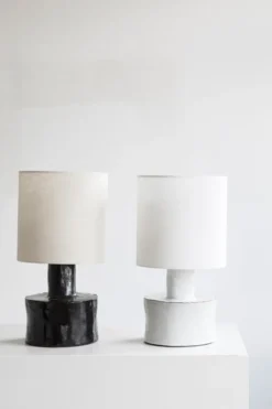 Catherine bordslampa 47 cm, Black-white
