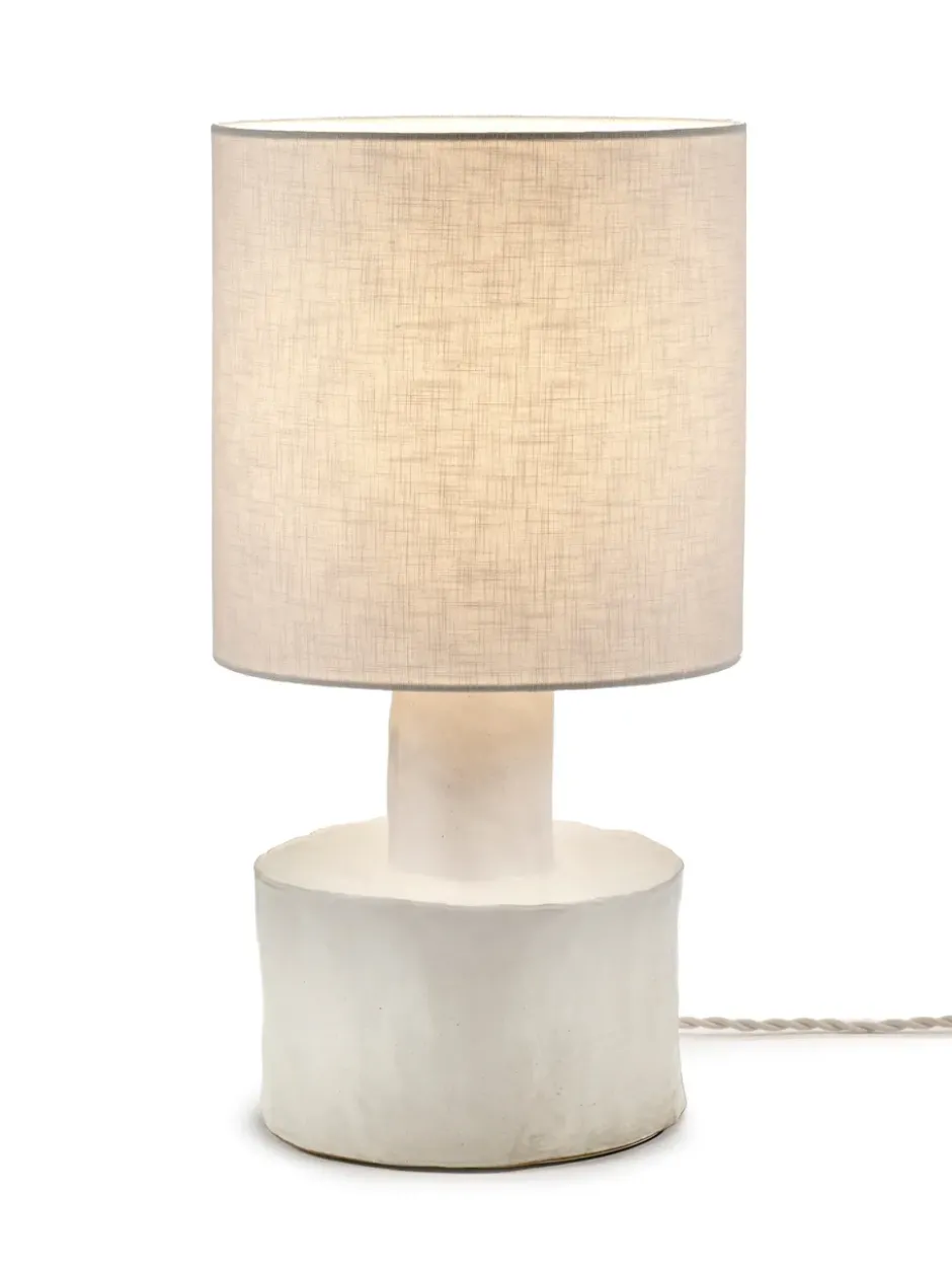 Catherine bordslampa 47 cm, White matt-white