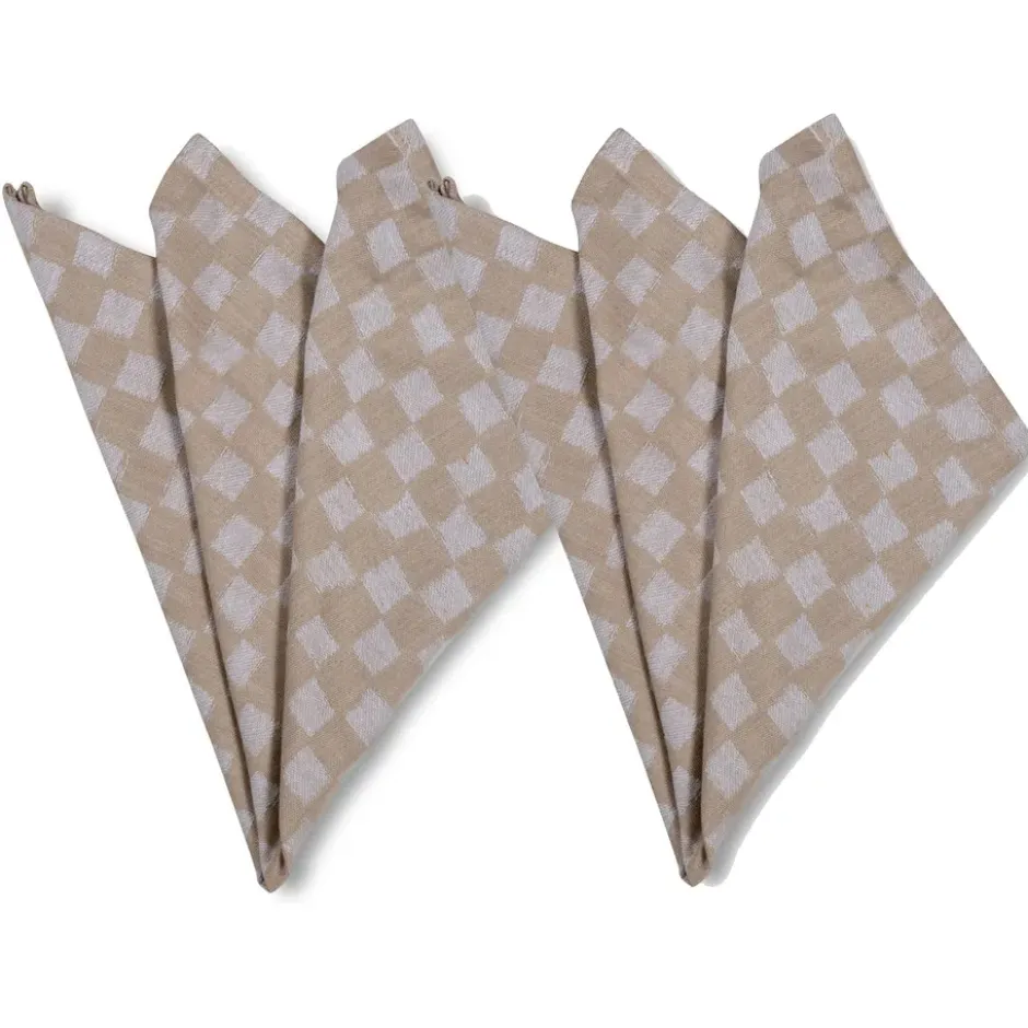 Checki tygservett 2-pack, Beige