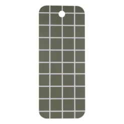 Checks & Stripes bricka 18x44 cm, Green-beige