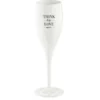 Cheers champagneglas med print 10 cl 6-pack, Think less love more