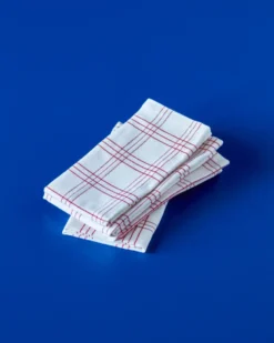 Chef bomullsservett 4-pack, Röd
