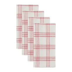 Chef bomullsservett 4-pack, Röd