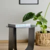 Cher sidobord Ø43 cm, Svart