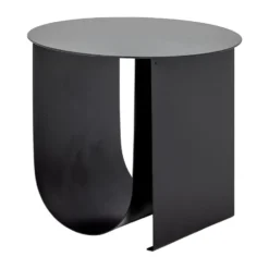 Cher sidobord Ø43 cm, Svart