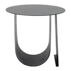 Cher sidobord Ø43 cm, Svart