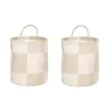 Chess förvaringskorgar small 2-pack, Clay-offwhite