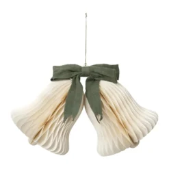Chime bjällra julupphäng, Off White-Grape Leaf Green