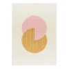 Circles ullmatta rosa, 170x240 cm