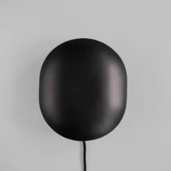 Clam vägglampa 26 cm, Burned black