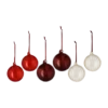 Clarity julkula Ø8 cm 6-pack, Röd
