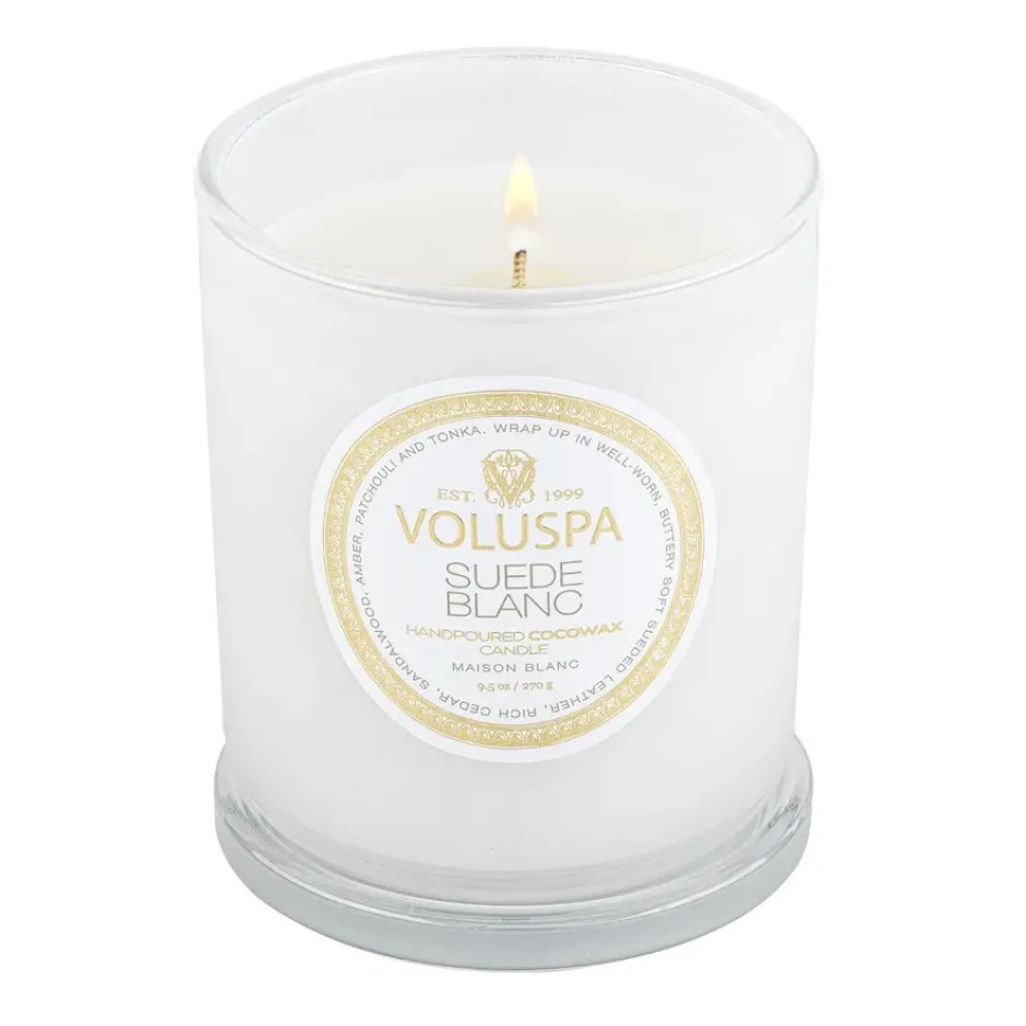 Classic Maison Blanc doftljus 60 timmar, Suede Blanc