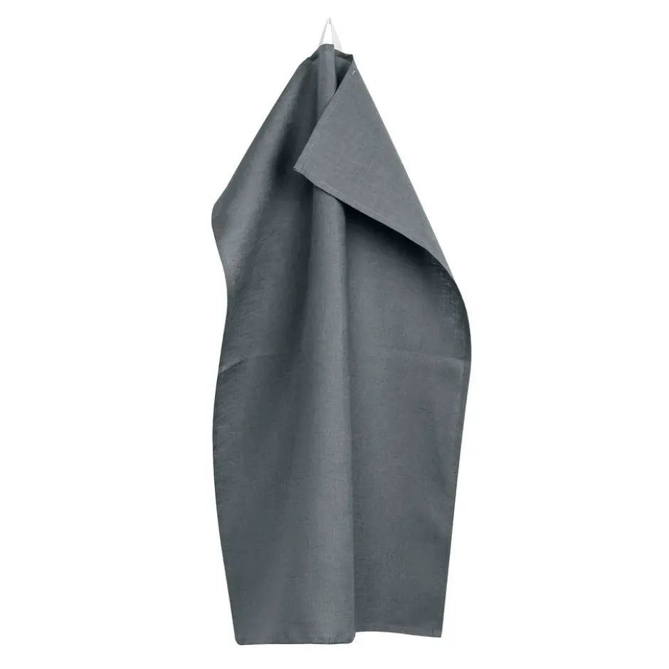 Clean kökshandduk i linne 47x70 cm 2-pack, smokey blue