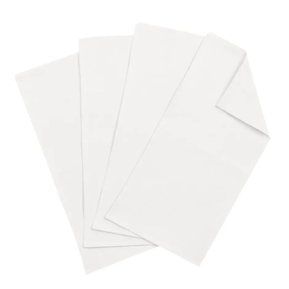 Clean linneservetter 45x45 cm 4-pack, white