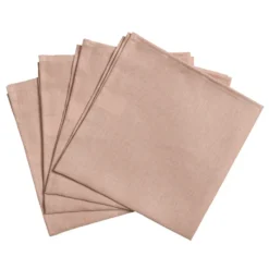 Clean linneservetter 45x45 cm 4-pack, dusty rose