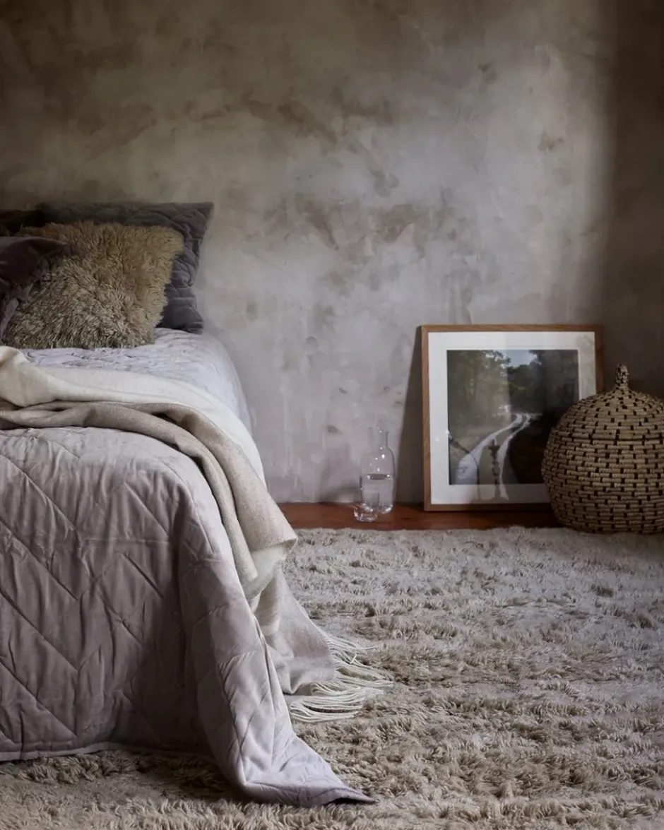 Cloudy ullmatta 200x300 cm, Beige