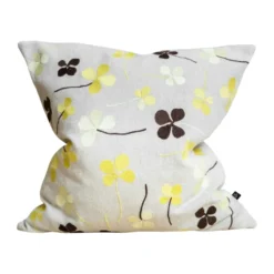 Clover kuddfodral 48x48 cm, Yellow