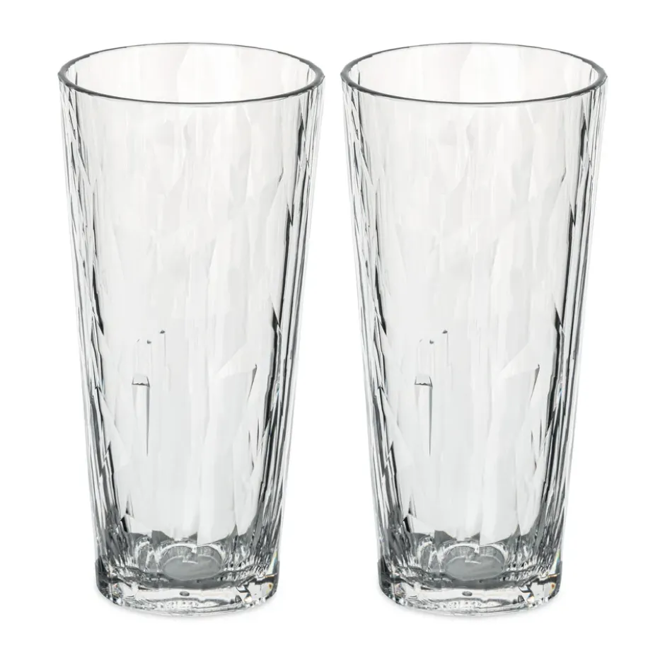 Club No. 19 drinkglas plast 25 cl 2-pack, Kristallklar