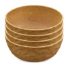 Club skål Ø16,2 cm 4-pack, Nature wood