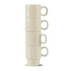 Coffee & More espressokopp 4-pack, Beige