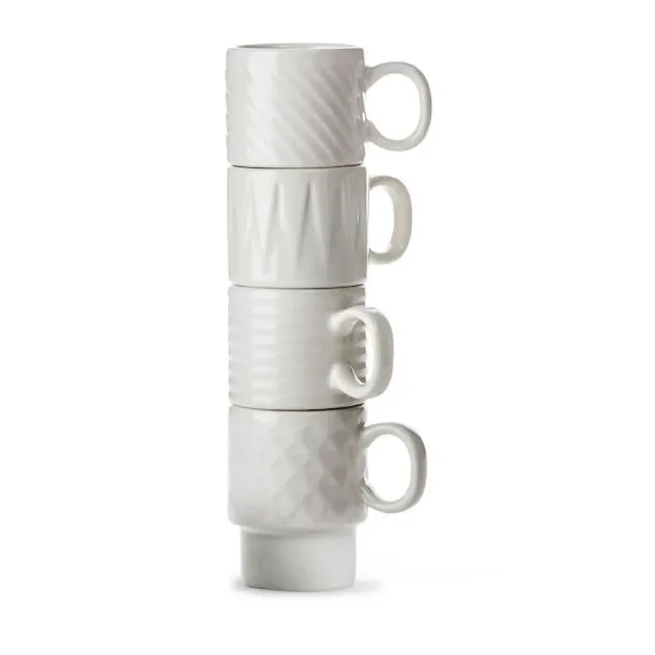 Coffee & More espressokopp 4-pack, Vit