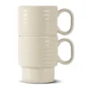 Coffee & More kaffemugg 2-pack, Beige
