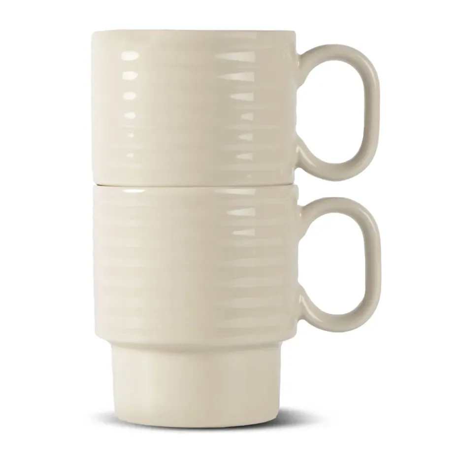 Coffee & More kaffemugg 2-pack, Beige