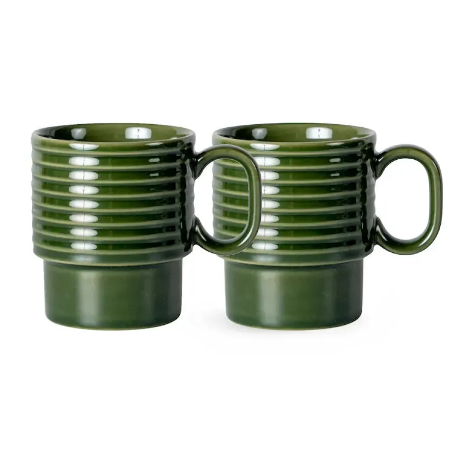 Coffee & More kaffemugg 2-pack, Grön