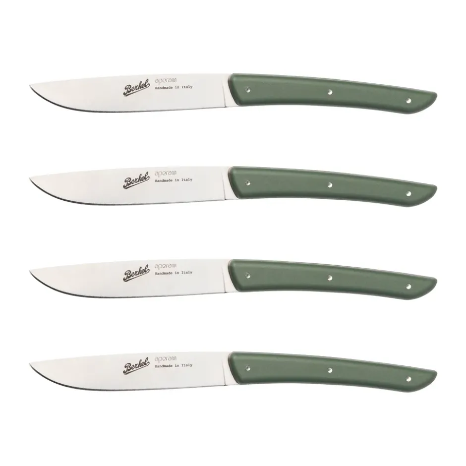 Color köttkniv 4-pack 11 cm, Olive Green