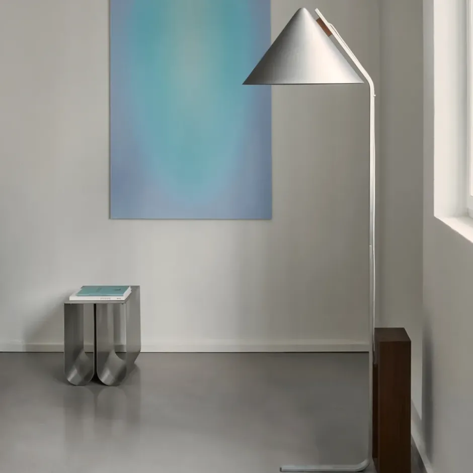 Cone golvlampa, Aluminium borstad