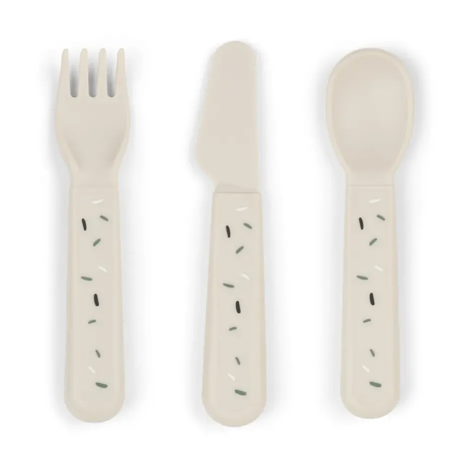 Confetti foodie bestickset 3 delar, Sand