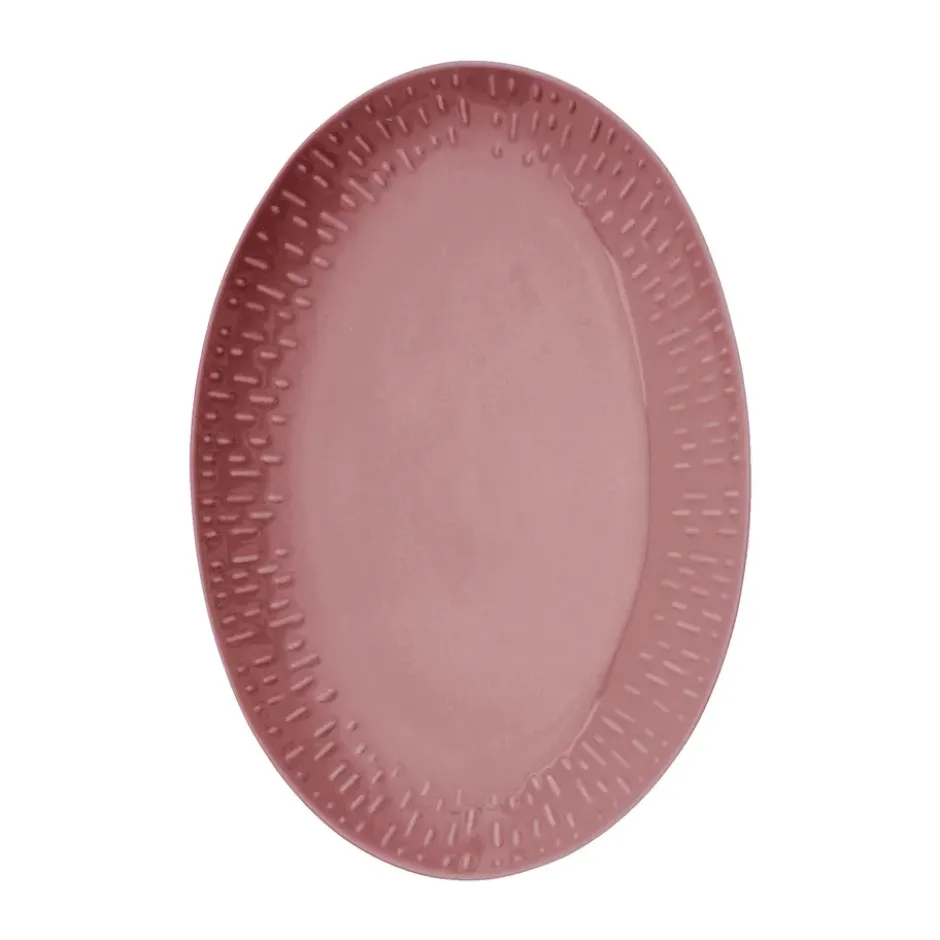 Confetti ovalt fat, Bordeaux, 25,5x36 cm