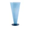 Conical vas, Petrol blue-dark blue, large