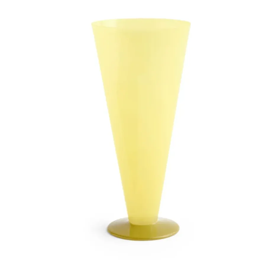 Conical vas, Yellow-lime green, large