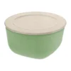 Connect skål/bunke med lock 2 L biocirk termoplast, Nature leaf green