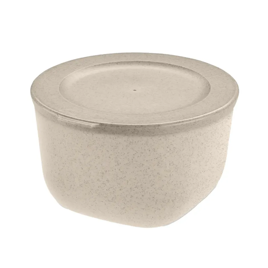 Connect skål med lock 1 L biocirkulär termoplast, Nature desert sand