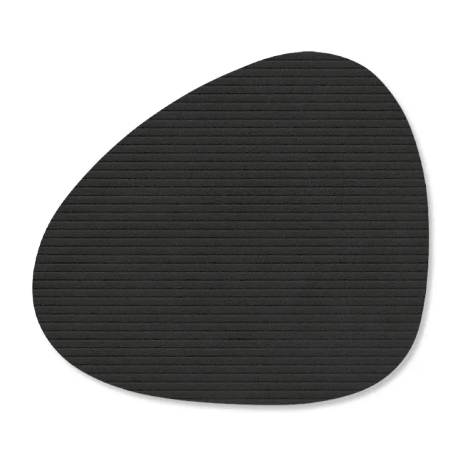 Corduroy glasunderlägg curve, Black ink