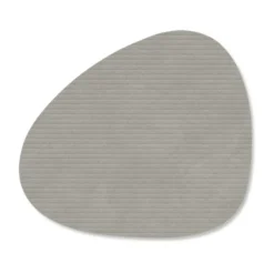 Corduroy glasunderlägg curve, Light Grey