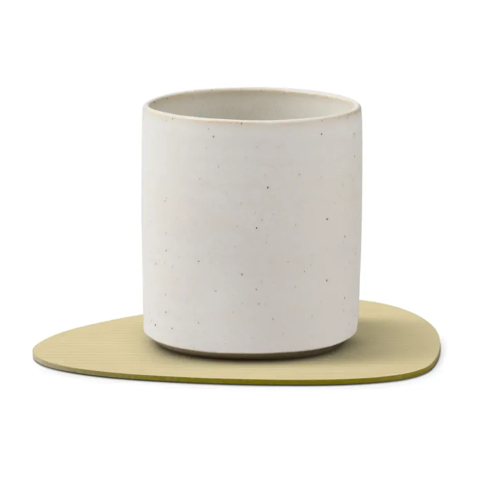 Corduroy glasunderlägg curve, Lemon Sorbet