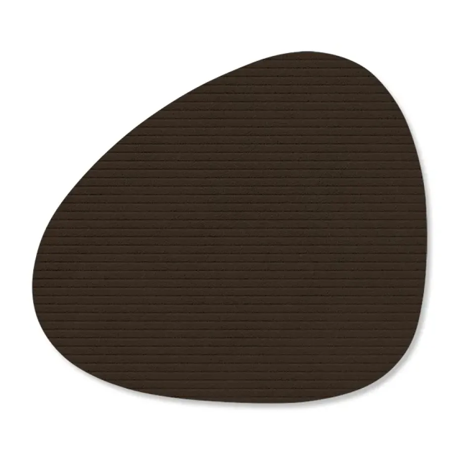 Corduroy glasunderlägg curve, Hazel